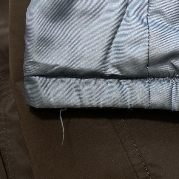 paul (pole) Stuart PaulStuart пуховик размер 8 M - голубой × темно-коричневый женский длинный рукав / двусторонний / зима жакет