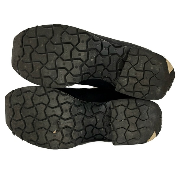  Chanel CHANEL спортивные туфли - чёрный × белый × Pink Lady -s здесь Mark обувь 