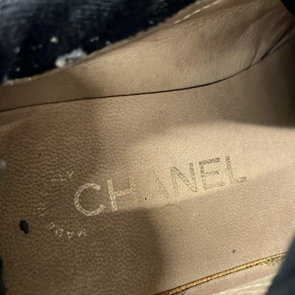  Chanel CHANEL спортивные туфли - чёрный × белый × Pink Lady -s здесь Mark обувь 