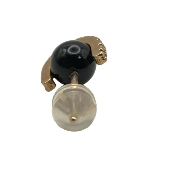 ヒロタカ Hirotaka ピアス - K10PG×ダイヤモンド×黒 ピアス(片側)/ダイヤ0.03カラット 美品 アクセサリー(耳)_画像2