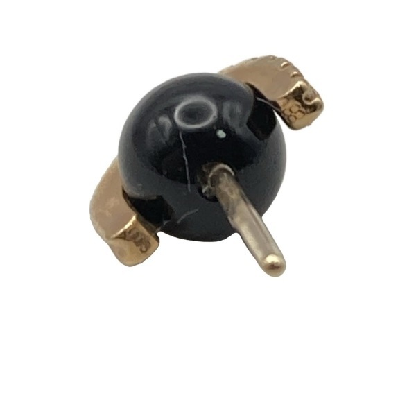 ヒロタカ Hirotaka ピアス - K10PG×ダイヤモンド×黒 ピアス(片側)/ダイヤ0.03カラット 美品 アクセサリー(耳)_画像4