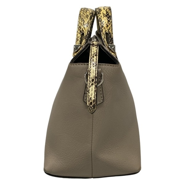 フェンディ FENDI ハンドバッグ 8BL124 バイザウェイ レザー グレー×ベージュ バッグ_画像2