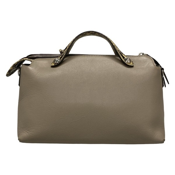 フェンディ FENDI ハンドバッグ 8BL124 バイザウェイ レザー グレー×ベージュ バッグ_画像3