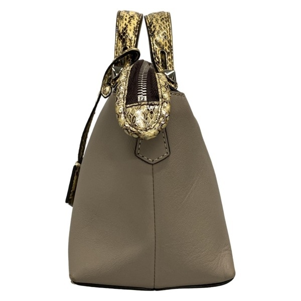 フェンディ FENDI ハンドバッグ 8BL124 バイザウェイ レザー グレー×ベージュ バッグ_画像4