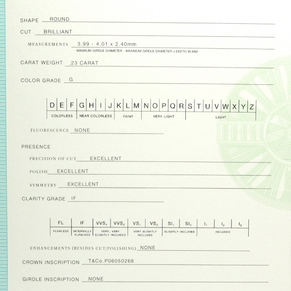 磨き済み■ティファニー TIFFANY&Co. ピアス ソリティア Pt950×ダイヤモンド 総2Pダイヤ(片側1Pダイヤ)/ダイヤ総0.46カラット_画像7