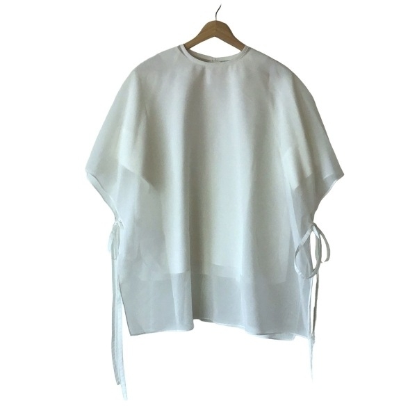  Adore ADORE туника размер 38 M - белый женский вырез лодочкой / короткий рукав / лента / гонки прекрасный товар One-piece 