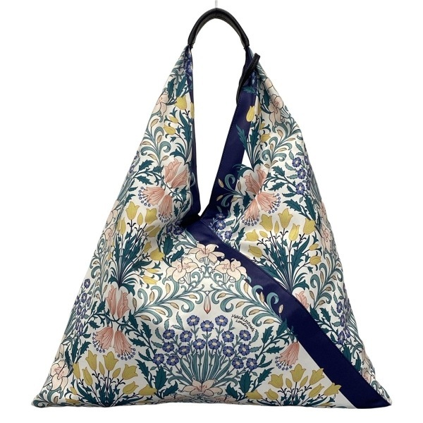 マッキントッシュロンドン MACKINTOSH LONDON ショルダーバッグ - レザー 白×グリーン×マルチ 花柄/フラワー/エコバッグ バッグ_画像3