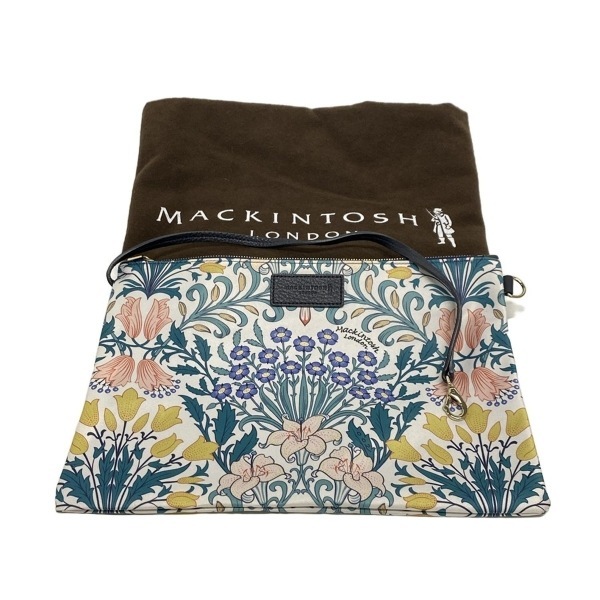 マッキントッシュロンドン MACKINTOSH LONDON ショルダーバッグ - レザー 白×グリーン×マルチ 花柄/フラワー/エコバッグ バッグ_画像7