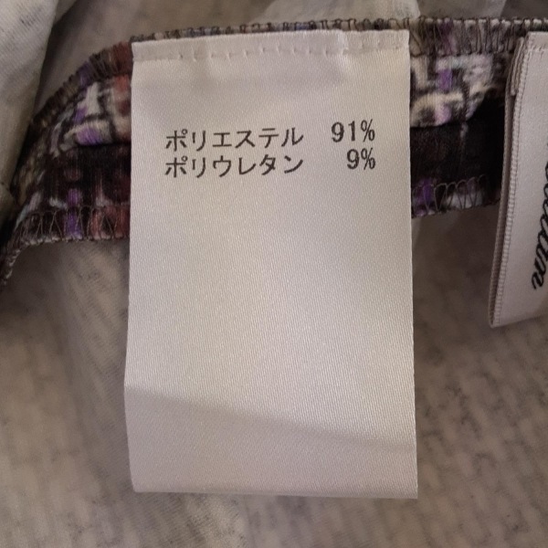 レリアン Leilian サイズ11 M - ライトパープル×ダークグレー×マルチ レディース 長袖/ロング 美品 ワンピース_画像4