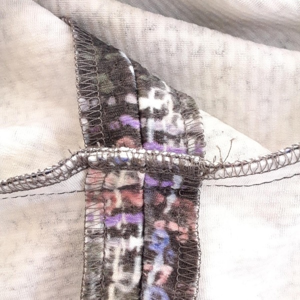 レリアン Leilian サイズ11 M - ライトパープル×ダークグレー×マルチ レディース 長袖/ロング 美品 ワンピース_画像7