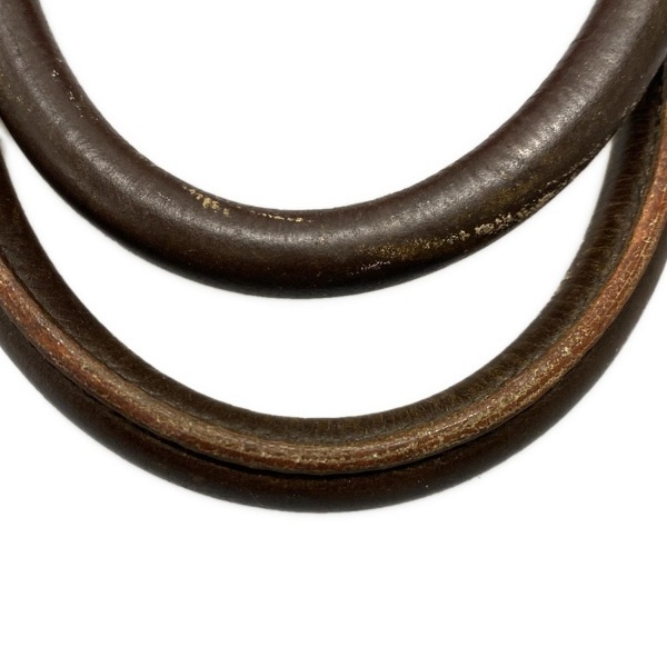 ロエベ LOEWE ハンドバッグ - レザー ダークブラウン×レッド×ピンク バッグ_画像9