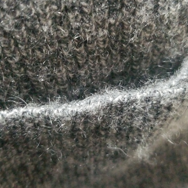 セオリー theory 長袖セーター/ニット サイズM - グレー×黒 レディース クルーネック/カシミヤ 美品 トップス_画像7