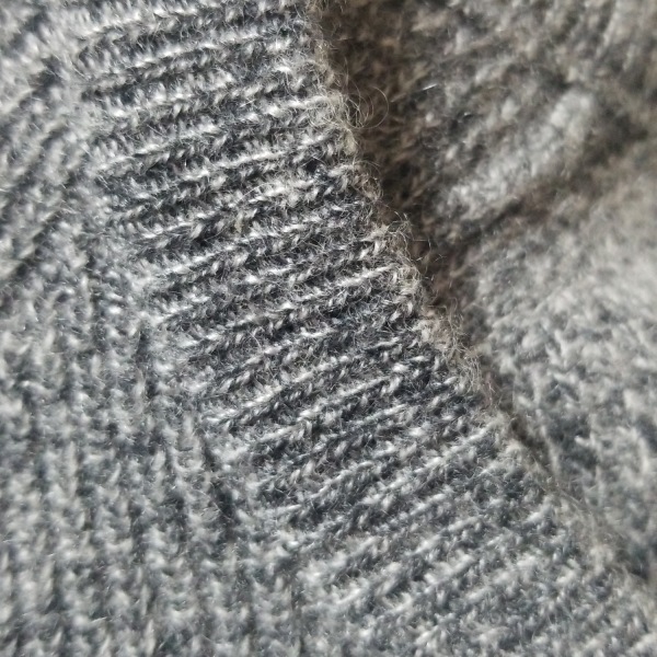 セオリー theory 長袖セーター/ニット サイズM - グレー×黒 レディース クルーネック/カシミヤ 美品 トップス_画像8