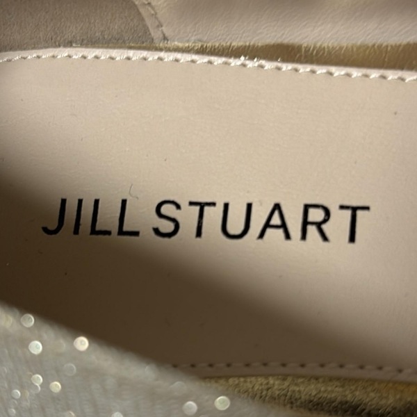 ジルスチュアート JILL STUART フラットシューズ 22 1/2 - シルバー×クリア レディース ビジュー/ラメ 新品同様 靴_画像5