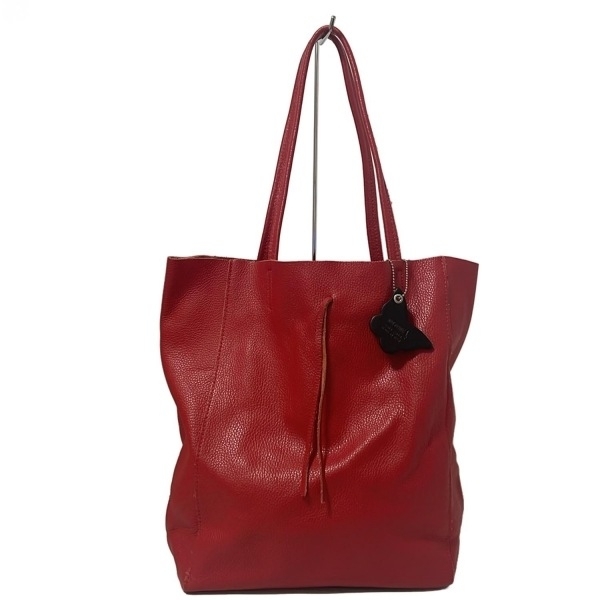 ペレボルサ Borse in Pelle トートバッグ - レザー レッド バッグ_画像1