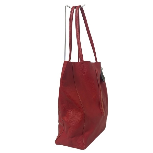 ペレボルサ Borse in Pelle トートバッグ - レザー レッド バッグ_画像2
