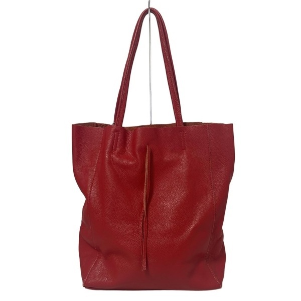 ペレボルサ Borse in Pelle トートバッグ - レザー レッド バッグ_画像3