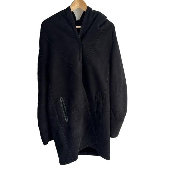 セオリーリュクス theory luxe サイズ38 M - 黒 レディース 長袖/ムートン/冬 コート_画像1