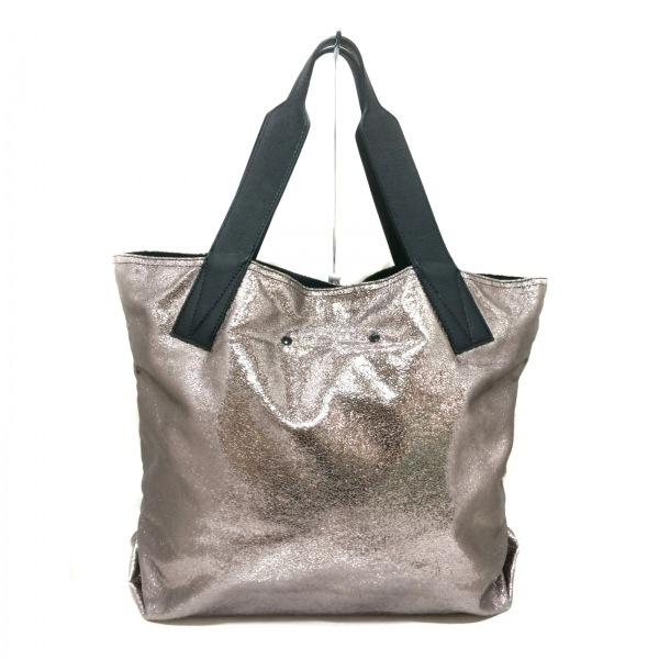 ステファンヴェルディノ STEPHANE VERDINO トートバッグ - レザー 黒×メタリックシルバー バッグ_画像3