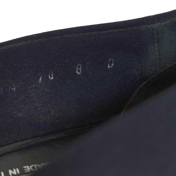 サルバトーレフェラガモ FERRAGAMO/SalvatoreFerragamo パンプス 8 D - レザー 黒 レディース ウェッジソール 靴_画像6