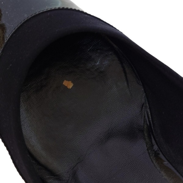 サルバトーレフェラガモ FERRAGAMO/SalvatoreFerragamo パンプス 8 D - レザー 黒 レディース ウェッジソール 靴_画像7