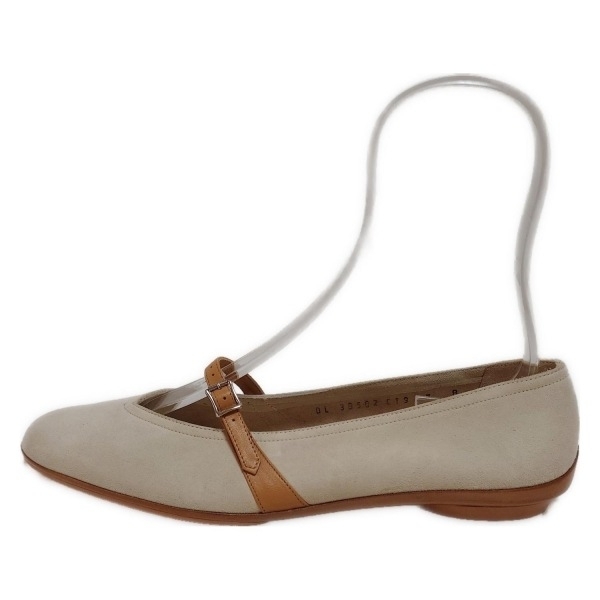 サルバトーレフェラガモ FERRAGAMO/SalvatoreFerragamo フラットシューズ 7 B - レザー ライトベージュ×ライトブラウン レディース 靴_画像1