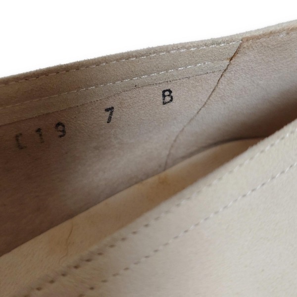 サルバトーレフェラガモ FERRAGAMO/SalvatoreFerragamo フラットシューズ 7 B - レザー ライトベージュ×ライトブラウン レディース 靴_画像6