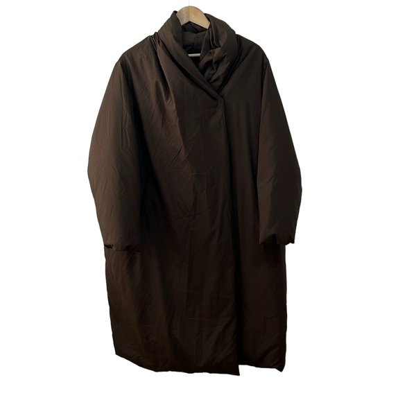 ミズイロインド mizuiro ind ダウンコート - ダークブラウン レディース 長袖/冬 美品 コート_画像1