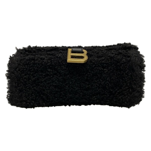 Balenciaga BALENCIAGA ручная сумочка 676384 Hour стакан шерсть чёрный прекрасный товар сумка