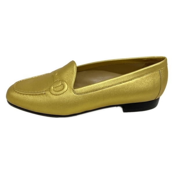 グッチ GUCCI シューズ 36 - レザー ゴールド レディース 靴_画像1