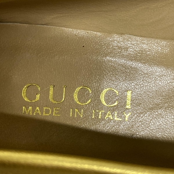 グッチ GUCCI シューズ 36 - レザー ゴールド レディース 靴_画像5
