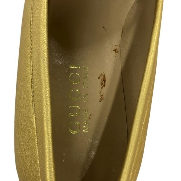 グッチ GUCCI シューズ 36 - レザー ゴールド レディース 靴_画像7