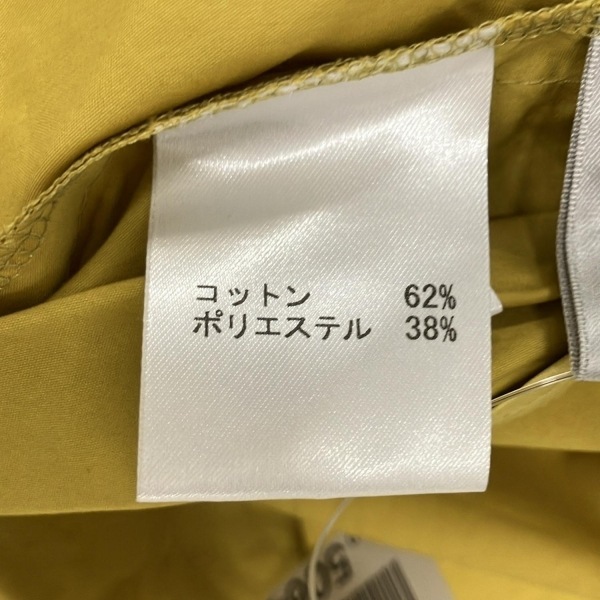 レリアン Leilian サイズ13+ S - イエロー レディース 半袖/夏物 美品 ワンピース_画像4