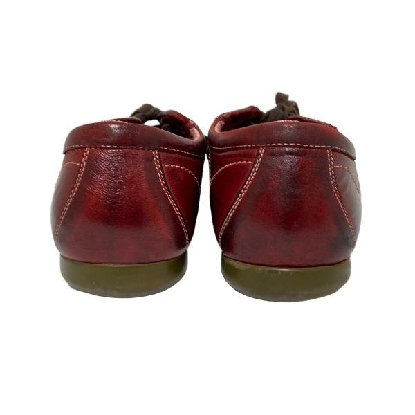  Salvatore Ferragamo FERRAGAMO/SalvatoreFerragamo спортивные туфли 81/2EE - кожа бордо × темно-коричневый мужской обувь 