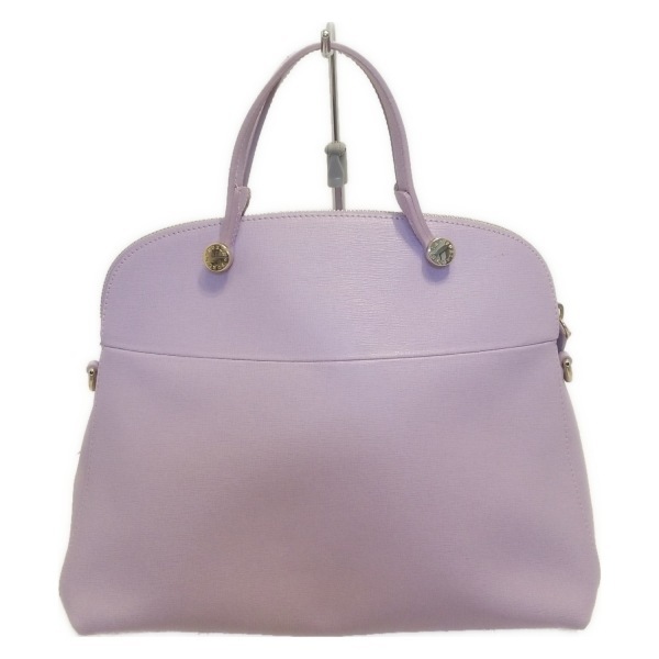 フルラ FURLA ハンドバッグ パイパー レザー ライトパープル 美品 バッグ_画像3