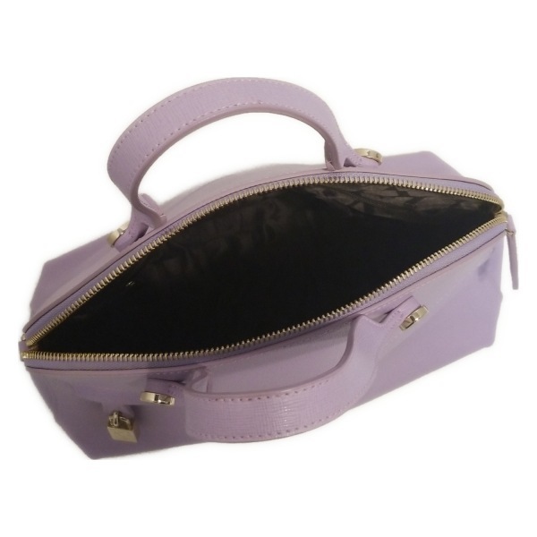 フルラ FURLA ハンドバッグ パイパー レザー ライトパープル 美品 バッグ_画像7