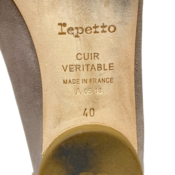 レペット repetto フラットシューズ 40 - レザー ピンクベージュ レディース 靴_画像6