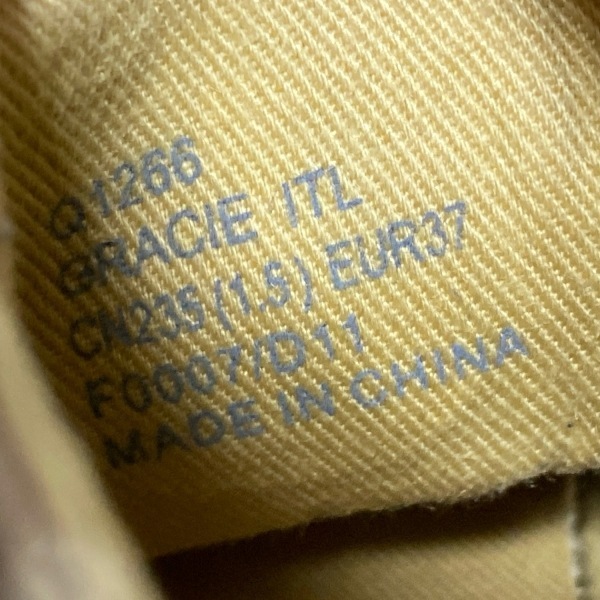 コーチ COACH スニーカー 37 - レザー カーキ×ゴールド レディース シグネチャー柄 靴_画像6