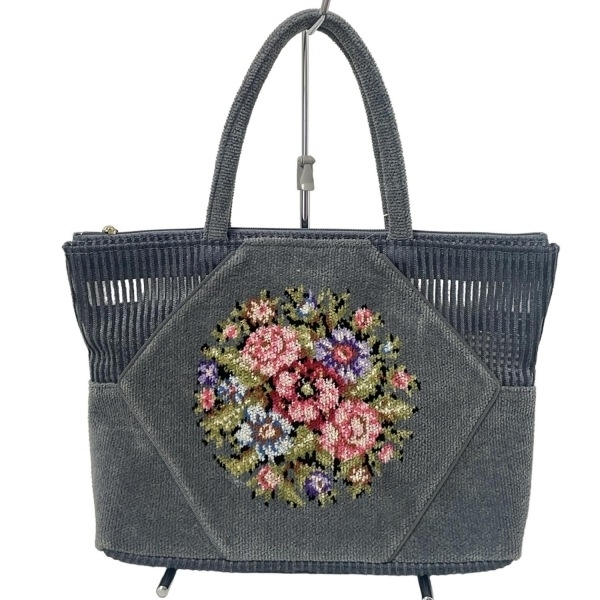  Feiler FEILER ручная сумочка - серый × зеленый × мульти- цветок ( цветок )/ сумка-сетка 