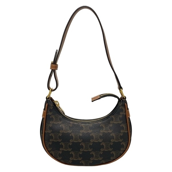 セリーヌ CELINE ハンドバッグ アヴァ ミニ タン(黒×ブラウン) バッグ_画像1