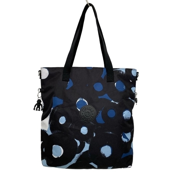 キプリング Kipling ハンドバッグ - 黒×ネイビー×ライトブルー バッグ_画像1