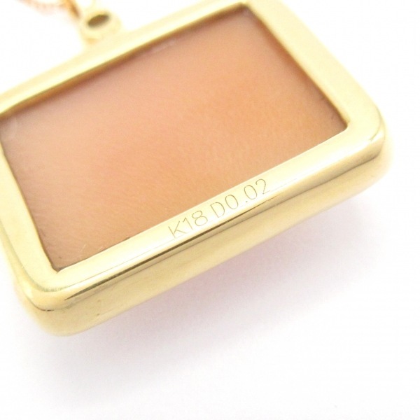 ノーブランド Unbranded ネックレス K18PG×ダイヤモンド×マルチ 総重量:4.9g/D0.02刻印 美品 アクセサリー(首)_画像5