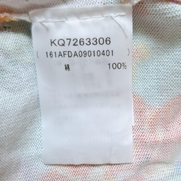 モスキーノ MOSCHINO カーディガン サイズ40(I) M - ライトグリーン×オレンジ×マルチ レディース 長袖/花柄 トップス_画像4