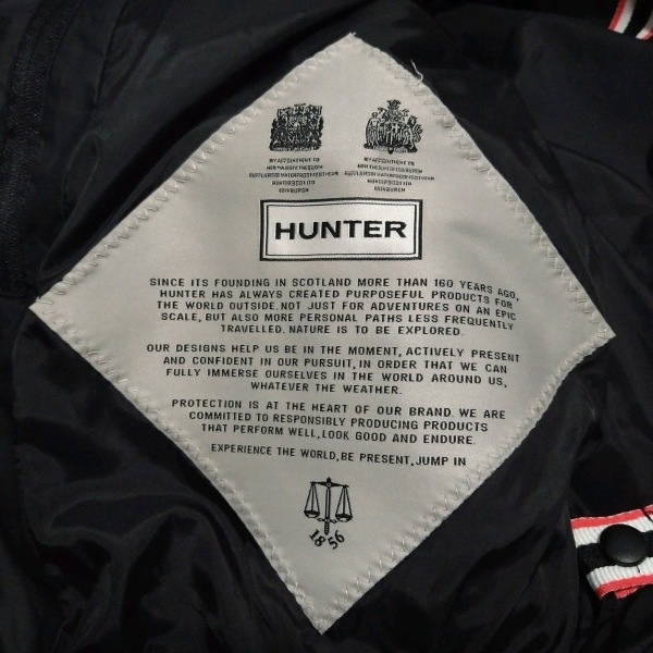 ハンター HUNTER ブルゾン サイズXS - 黒 レディース 長袖/ボア/ジップアップ/ショート丈/中綿/冬 美品 ジャケット_画像7