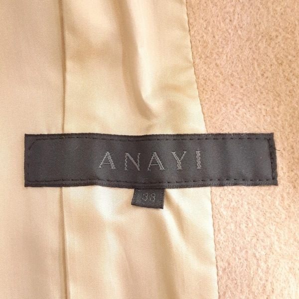アナイ ANAYI サイズ38 M - ベージュ レディース 長袖/ロング丈/秋/冬 美品 コート_画像3