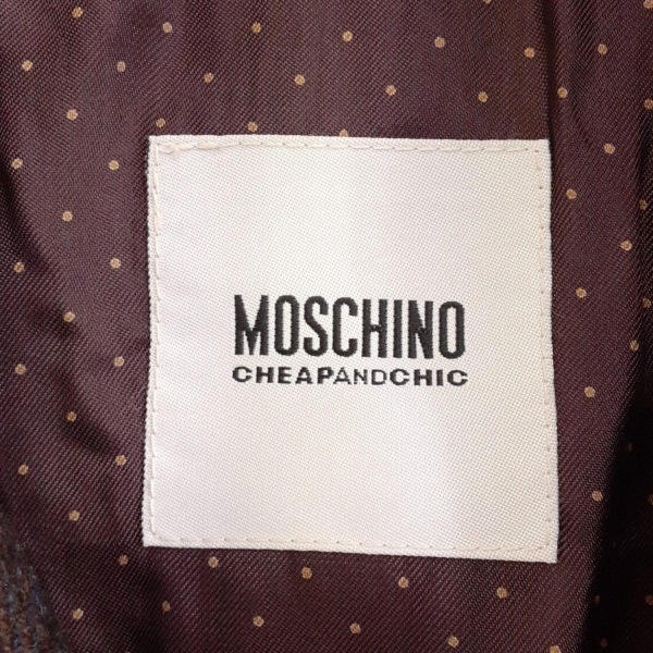 モスキーノ MOSCHINO サイズI40 M - ダークパープル×ダークブラウン×ダークネイビー レディース 美品 ジャケット_画像3