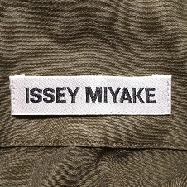 イッセイミヤケ ISSEYMIYAKE 長袖シャツブラウス サイズ3 L - カーキ レディース シースルー 美品 トップス_画像3