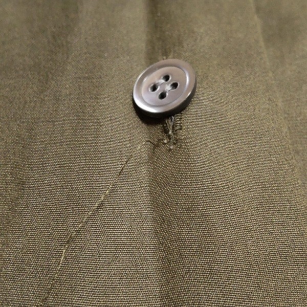 イッセイミヤケ ISSEYMIYAKE 長袖シャツブラウス サイズ3 L - カーキ レディース シースルー 美品 トップス_画像6