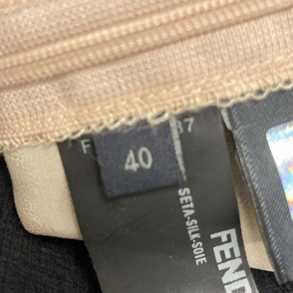 フェンディ FENDI ロングスカート サイズ40 M - 黒×ベージュ レディース シースルー 美品 ボトムス_画像5
