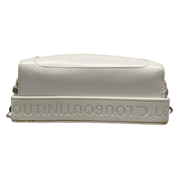 クリスチャンルブタン CHRISTIAN LOUBOUTIN ワンショルダーバッグ/ボディバッグ 1245210 ルビファンク レザー 白 バッグ_画像5